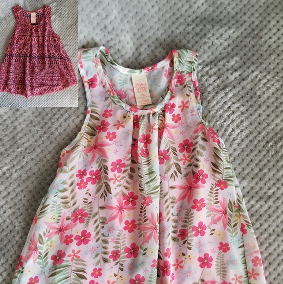 SET of 2 Girls Racerback Layered Tank Tops size 12 - Picture 1 of 5